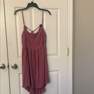 Wild Fable Pink and Purple High Low Sundress Spaghetti Straps